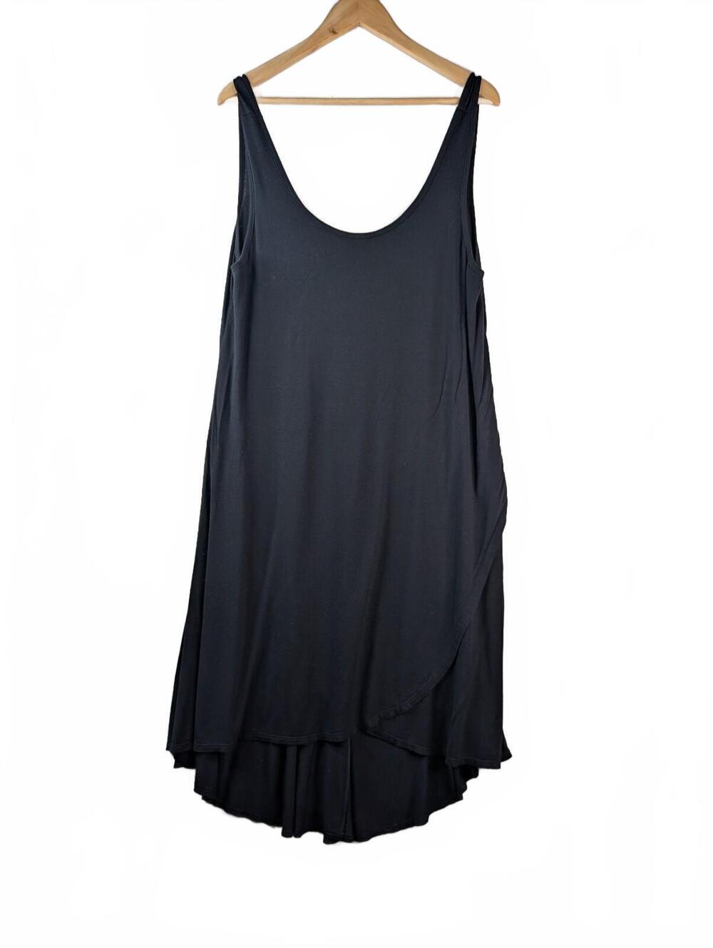 Swimsuits For All Margarita High-Low Cover-Up ‎ Black Size M